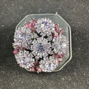 Stunning Vintage Trifari Amethyst Crystal Pin/Brooch